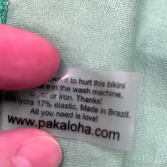 Pak Aloha Hawaii deluxe lined bikini bottom skimpy surf wear L Brazil neon green - Picture 7 of 11